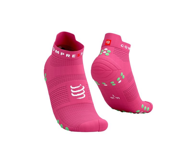 Produkt - COMPRESSPORT Pro Racing Socks v4.0 Run Low Hot Pink  35-38  T1