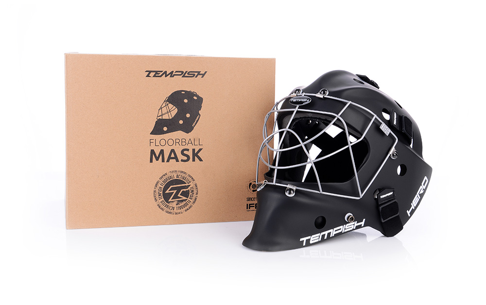 Produkt -  HERO brankářská maska na florbal černá Senio